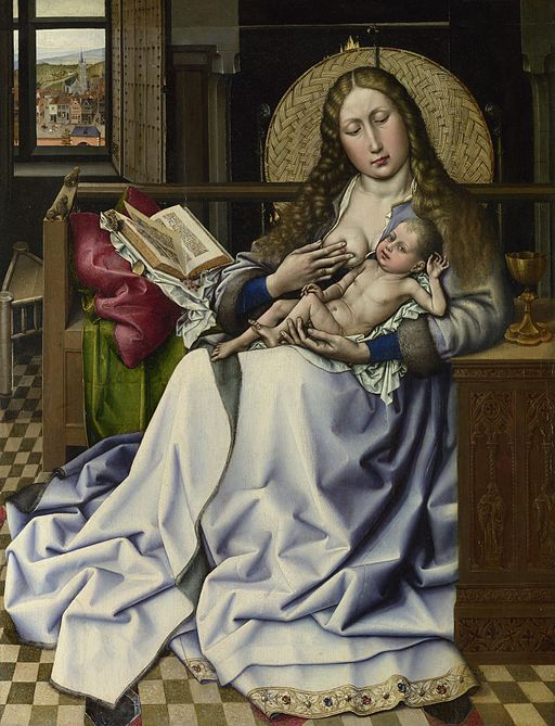 Robert_Campin_-_The_Virgin_and_Child_before_a_Firescreen_(National_Gallery_London) (1)